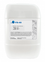 Weißer Kanister mit Etikett